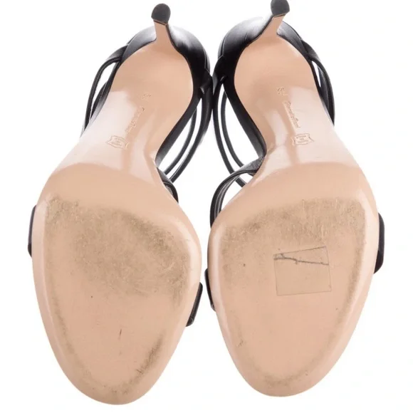 GIANVITO ROSSI Leather Gladiator Sandal Heels - Picture 3 of 5